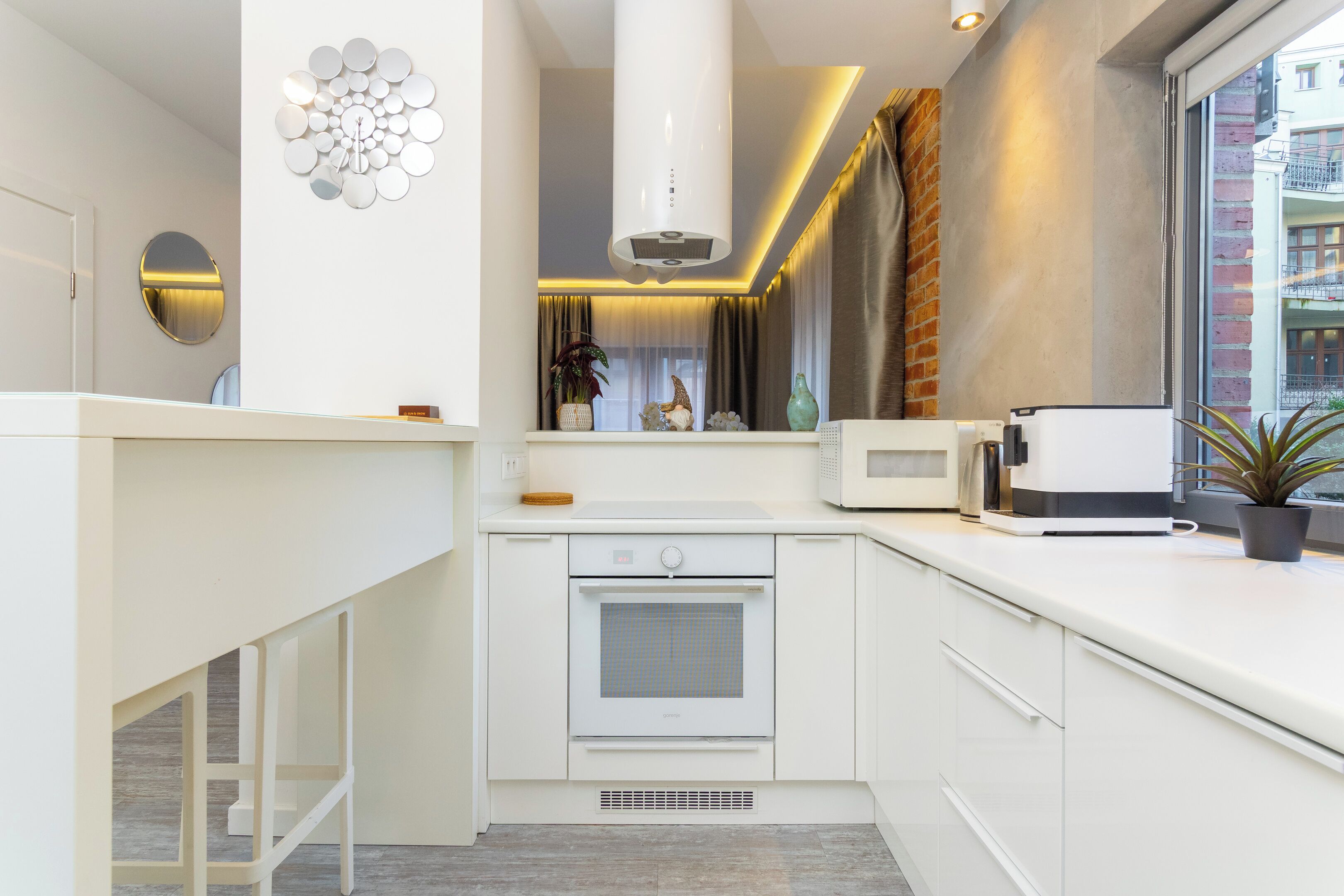 Apartament (2) | Cocina privada | Refrigerador, parrilla de estufa y tetera eléctrica 