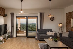 TV, fireplace - Villa La Vrana ZadarVillas (Vrana)
