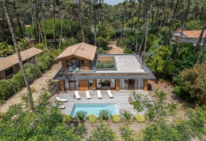 Exterior - Villa Obsiblue à l'Herbe - Heated pool - Air conditioning - Boules pitch (Lège-Cap-Ferret)