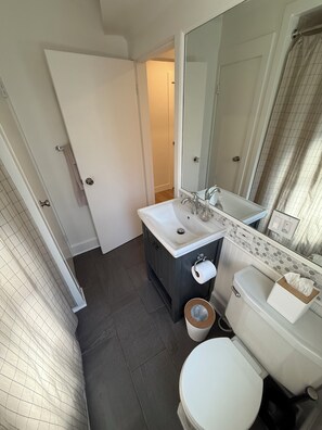 Hair dryer, towels, soap, shampoo - Vibrant 2-bedroom condo in Seattle’s Queen Anne Neighborhood (Seattle)