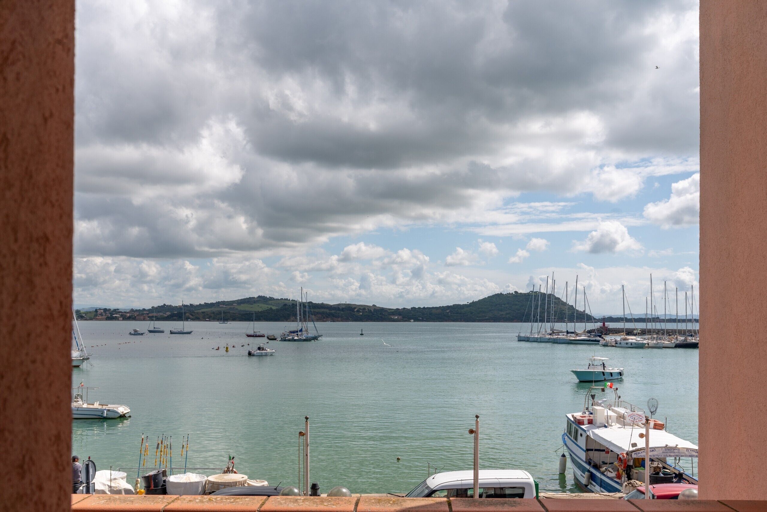 Doppel- oder Zweibettzimmer, Meerblick | Jachthafen