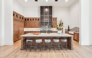 Fridge, microwave, oven, stovetop - Above Seven Points Ranch | Two Wings | Bowling | Pool | Lake | 1000 Acres (Kemp)