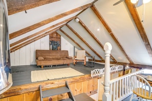 Apartment (0 Bedroom) | Interior - Hike, Fish & Ski: Riverside Barn Loft in Lee (South Lee)