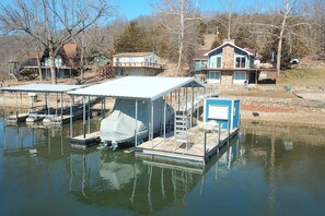 House (4 Bedrooms) | Front of property - Pet-friendly Lake Home w/ Private Dock & Bar (Gravois Mills)