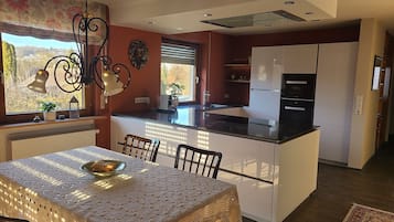 Fridge, oven, stovetop, dishwasher