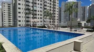 Apartment | Pool | 2 outdoor pools, pool umbrellas, sun loungers
