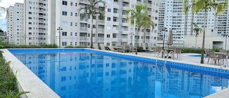 Apartment | Pool | 2 outdoor pools, pool umbrellas, pool loungers