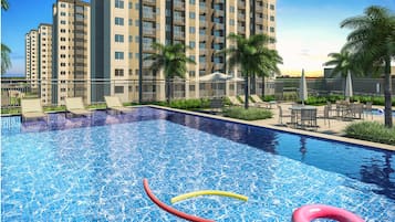 Apartment | Pool | 2 outdoor pools, pool umbrellas, pool loungers
