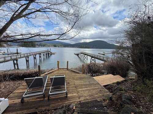 Deep Cove Waterfront Estate with Dock and Pool
