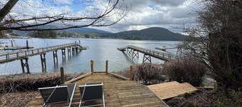 Deep Cove Waterfront Estate with Dock and Pool
