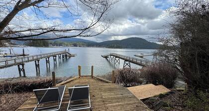 Deep Cove Waterfront Estate with Dock and Pool