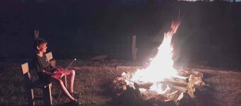 Vintage Bedford Bus Farm Glamping Under the Stars
