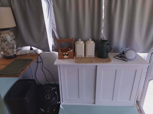 Vintage Bedford Bus Farm Glamping Under the Stars