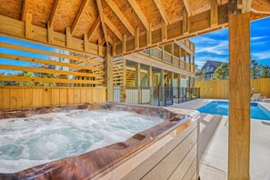 Outdoor pool, a heated pool - Brand New Semi-Oceanfront Waves Home with Private Pool, Hot Tub, and Elevator (Waves)