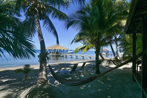On the beach - Encanto Caribe Beach Cottage by Island House Vacation Rentals (West bay)