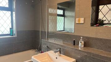 Towels, soap, toilet paper