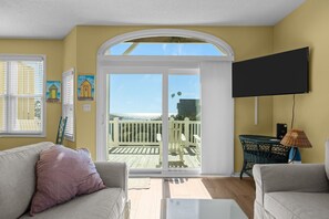 Smart TV - Beach Allure West | Pet-Friendly Oceanfront Duplex (Emerald Isle)