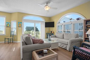 Smart TV - Beach Allure West | Pet-Friendly Oceanfront Duplex (Emerald Isle)