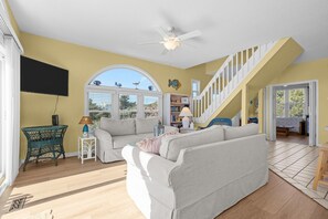 Smart TV - Beach Allure West | Pet-Friendly Oceanfront Duplex (Emerald Isle)