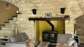 TV connectée, cheminée