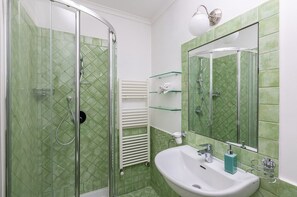 Regadera, secadora de cabello, bidet, toallas 