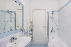 Shower, hair dryer, bidet, towels - Hydrangea- 2-bedroom apartment with sofa bed (Massa Lubrense)
