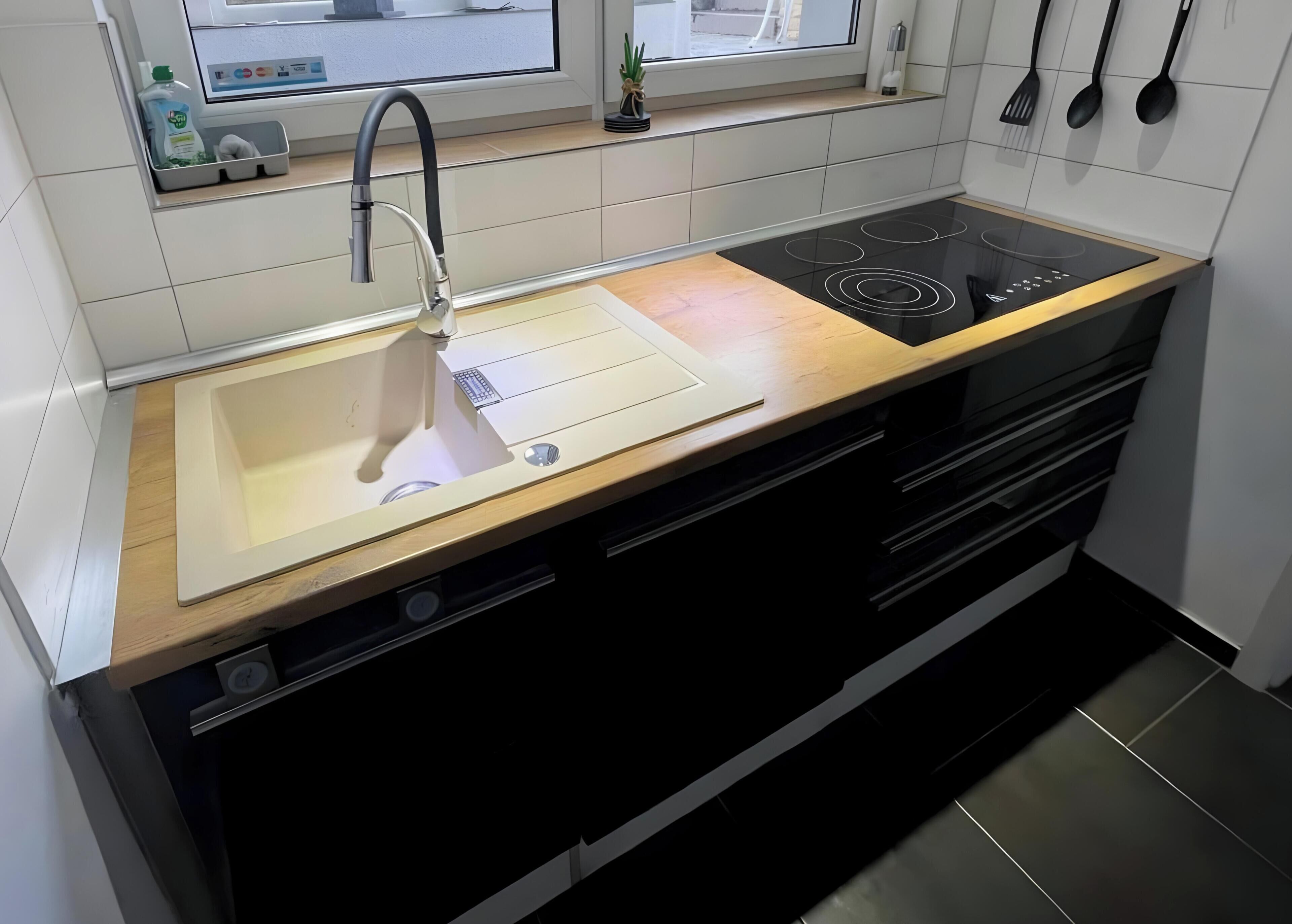 Refrigerador, microondas, horno, placa de cocina