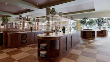 Tägliches Frühstücksbuffet gegen Gebühr