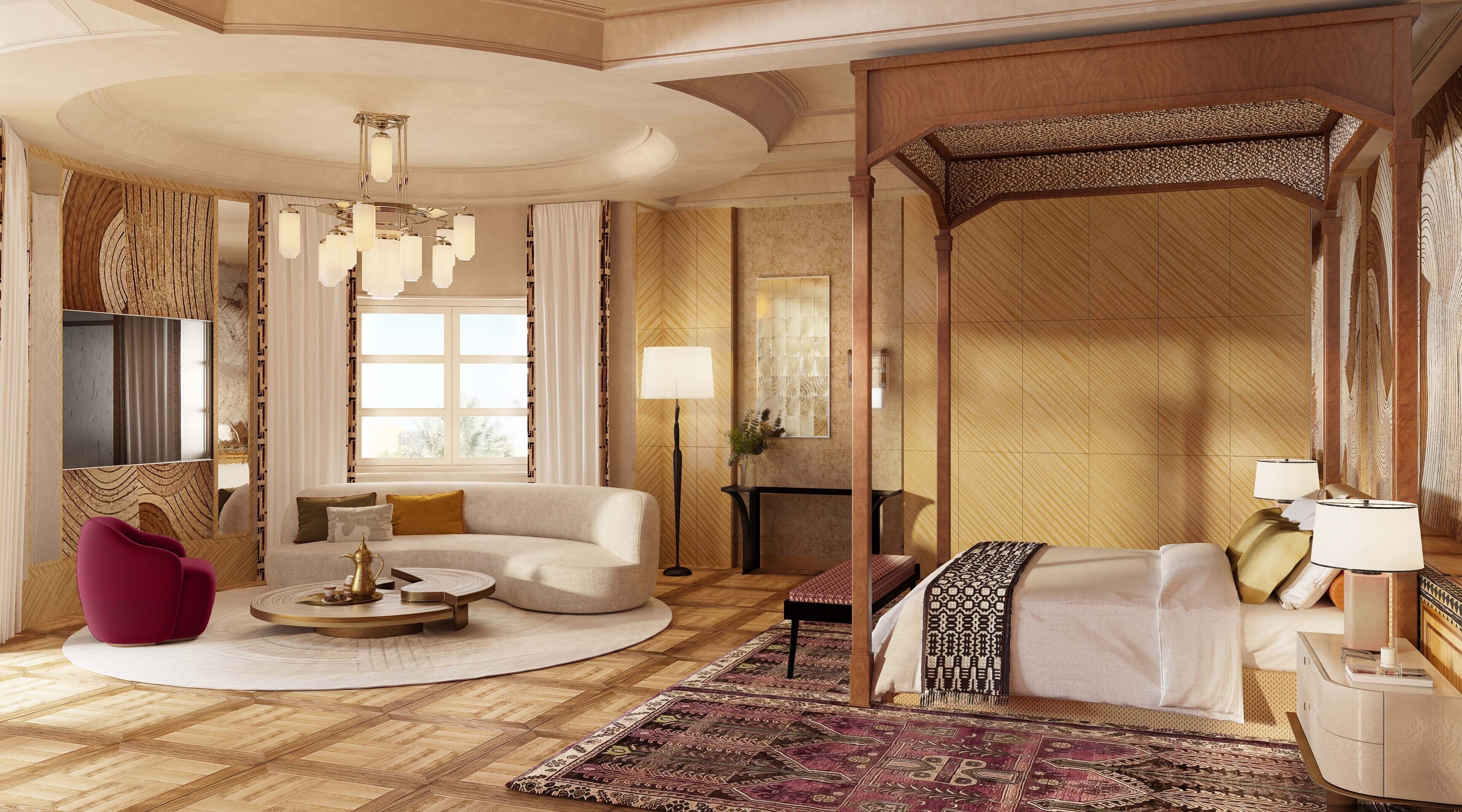 Al Malaki Suite | In-room safe, desk, laptop workspace, blackout curtains