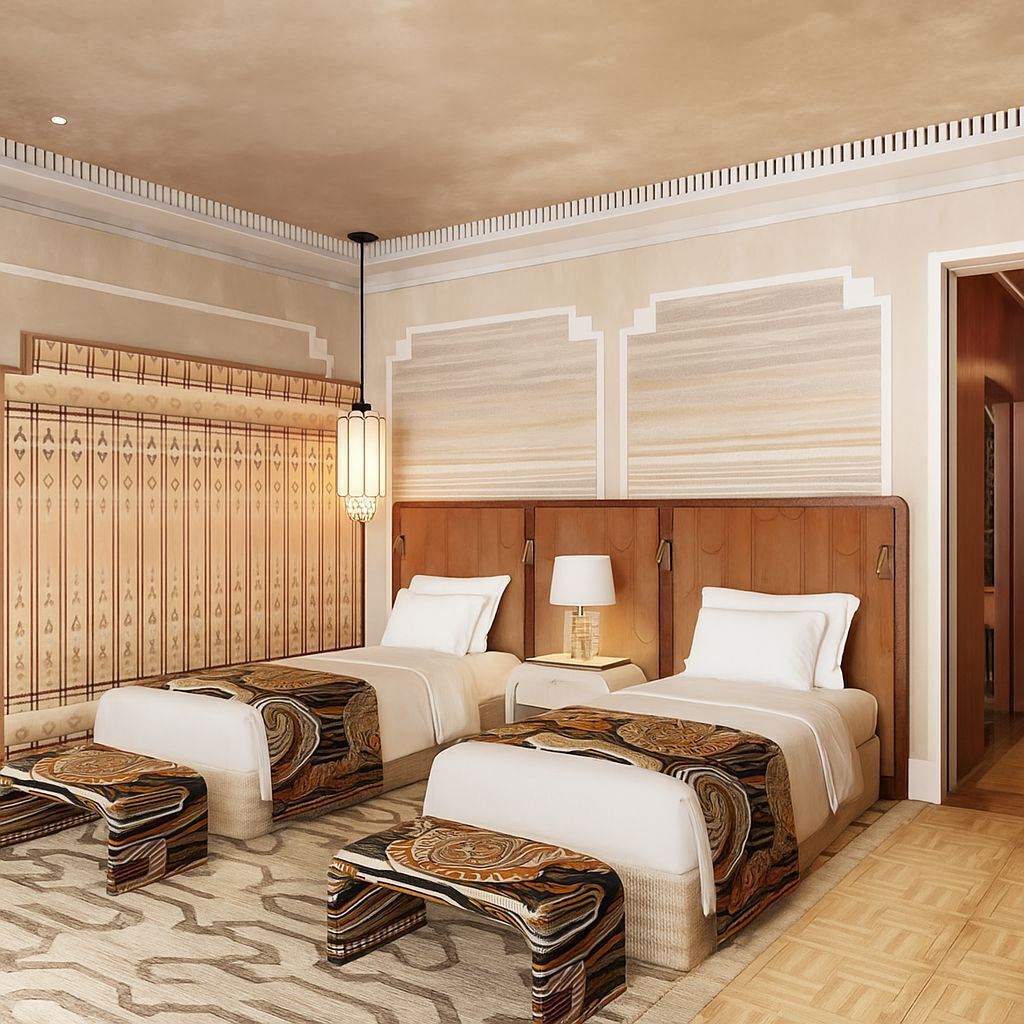 客房内保险箱、办公桌、笔记本电脑工作区、遮光窗帘