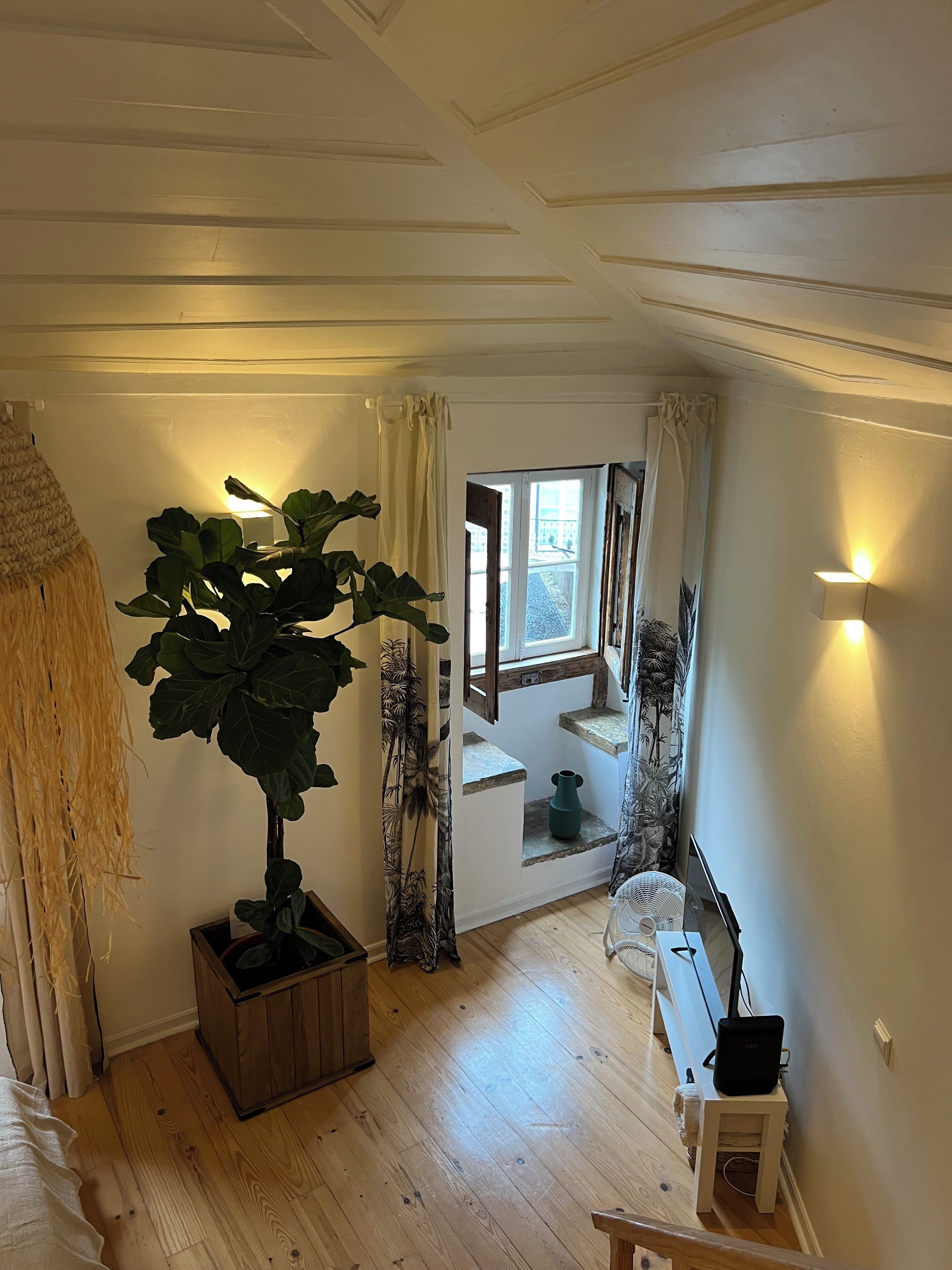Klassieke studio, balkon | Interieur