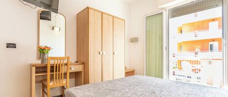 Classic Triple Room, Partial Sea View | Desk, free WiFi, bed sheets, wheelchair access