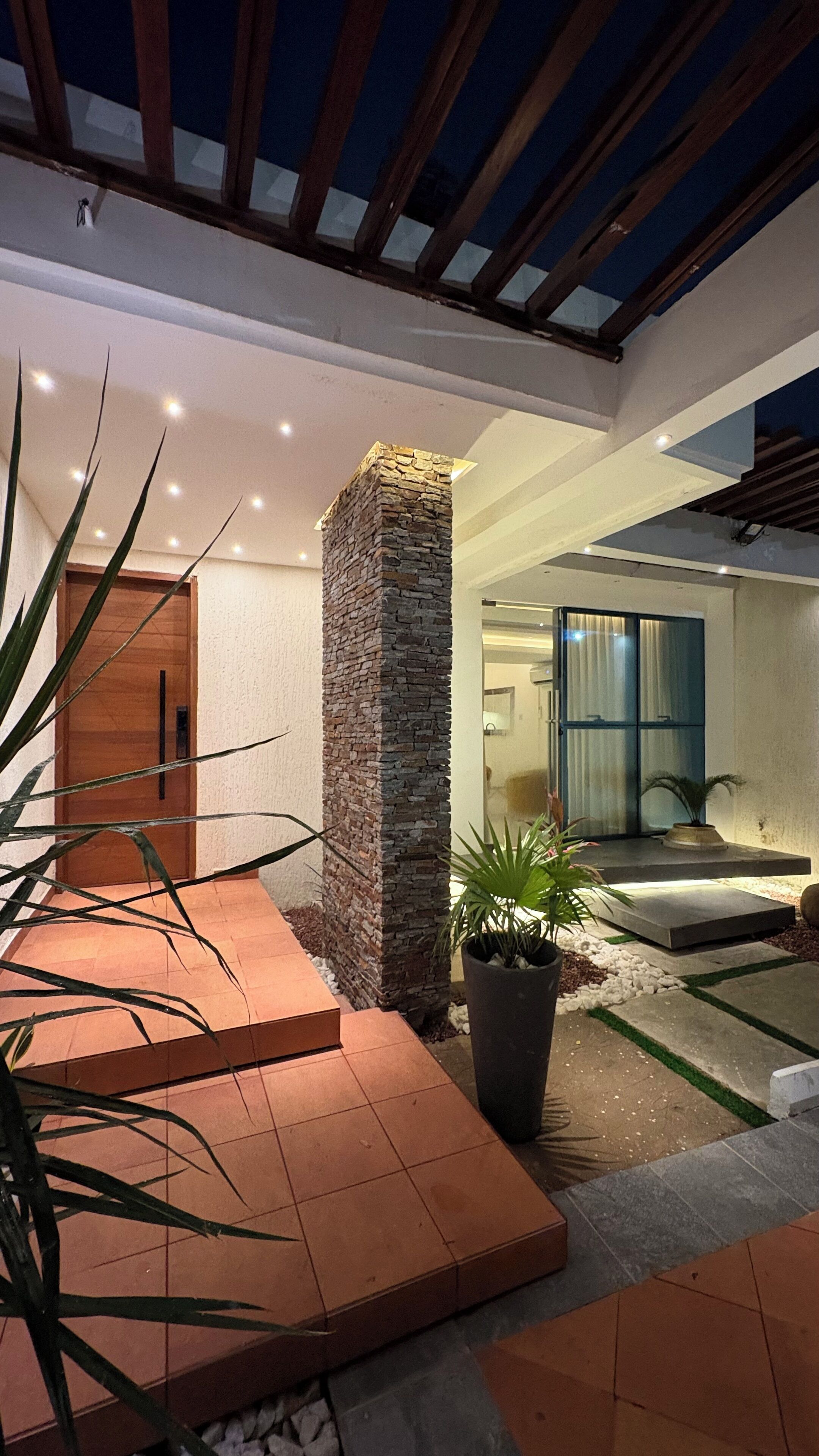 Majoituspaikan julkisivu