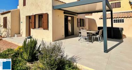 VILLA CLIMATISEE CORSE du SUD 8 personnes, 4 CHAMBRES Ă 150 mĂštres de la plage