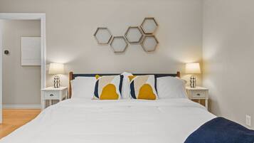 3 bedrooms, iron/ironing board, travel crib, free WiFi