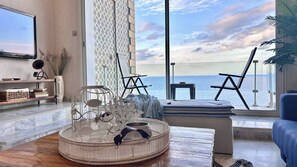 Apartment, 1 Bedroom, Smoking, Terrace | Living area - The Cliff Appartment (Sidi Bou Said)