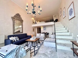 Apartment, 1 Bedroom, Smoking, Terrace | Living room - The Cliff Appartment (Sidi Bou Said)