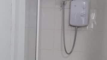 Dusj, såpe, sjampo og toalettpapir