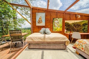 Nhà gỗ Deluxe, quang cảnh vườn