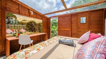 Chalet Deluxe, vista al jardín