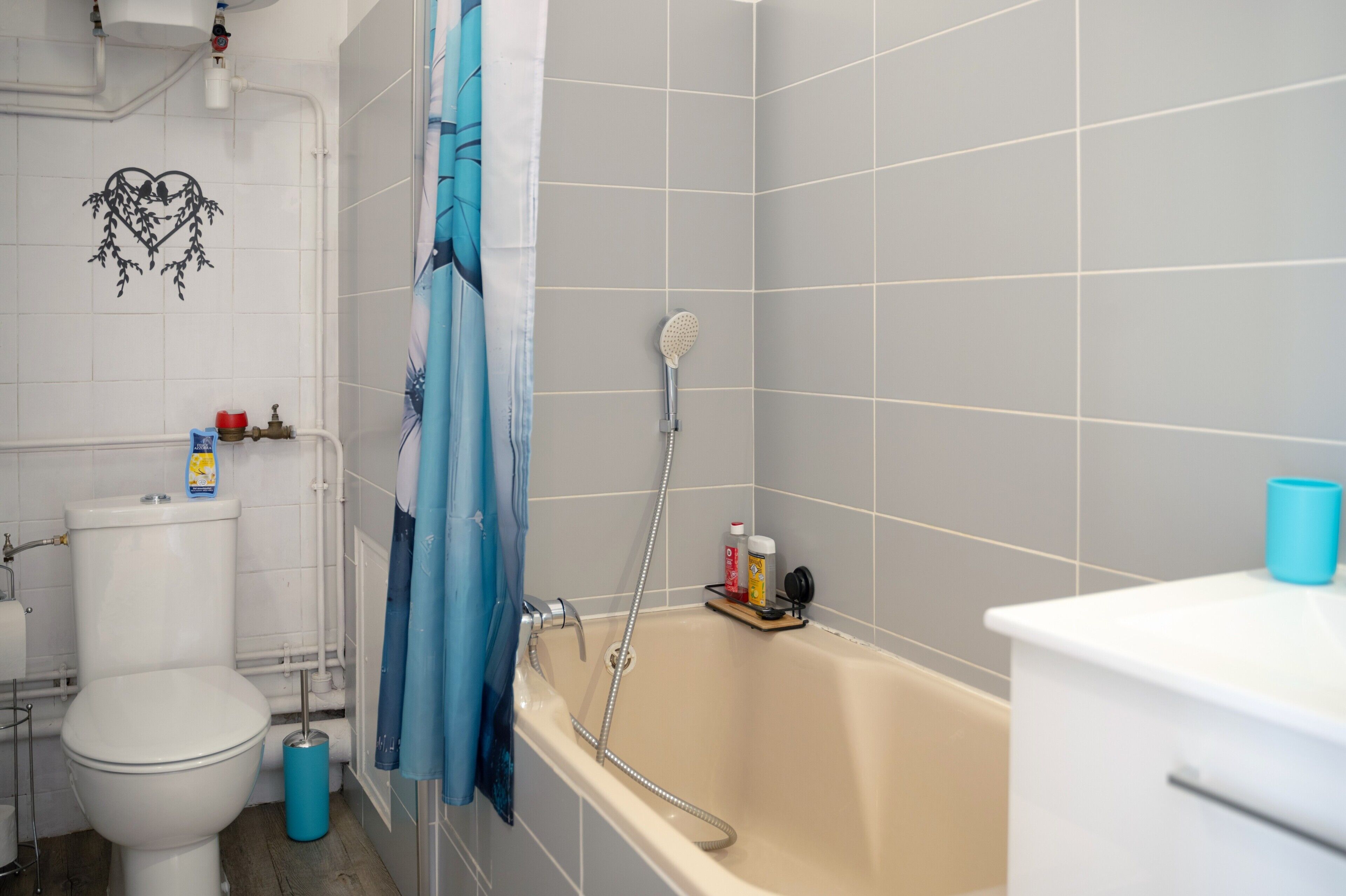 Shower, towels