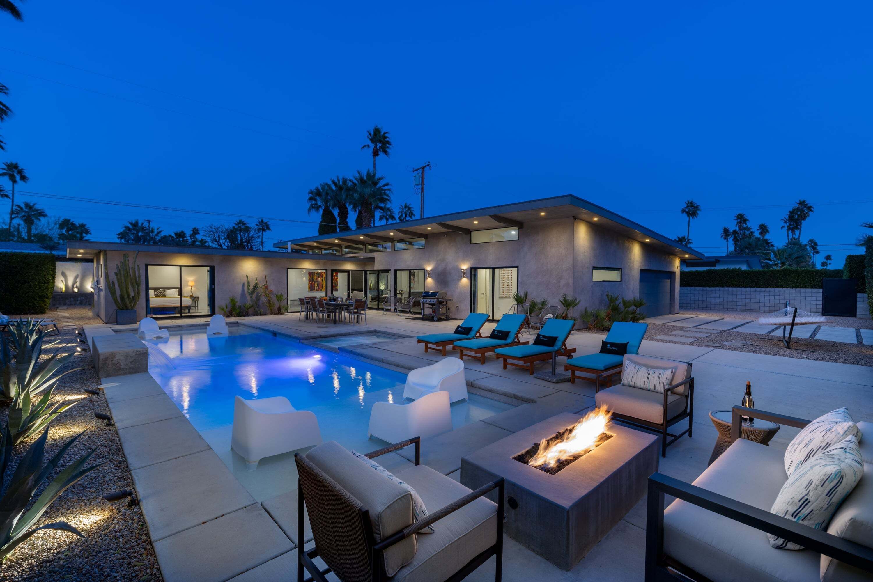 A heated pool