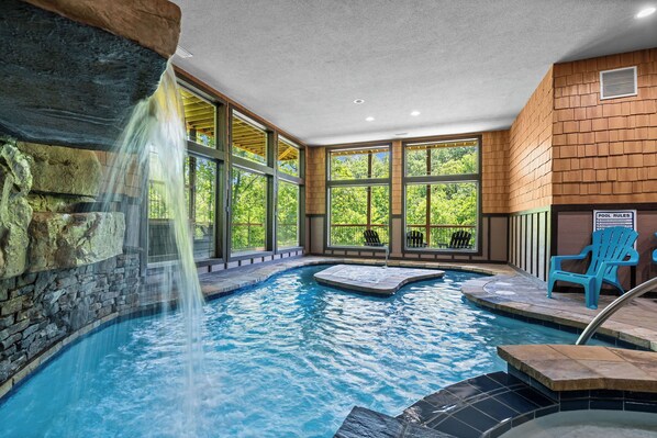 Indoor pool, a heated pool