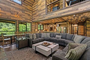 Smart TV, fireplace, foosball, stereo