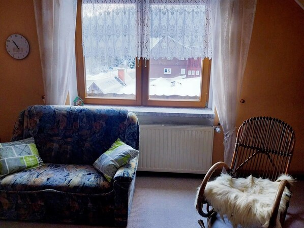 TV, ping pong - Apartment '2 - 4 Personen' with Mountain View, Shared Terrace and Wi-Fi (Muldenhammer)