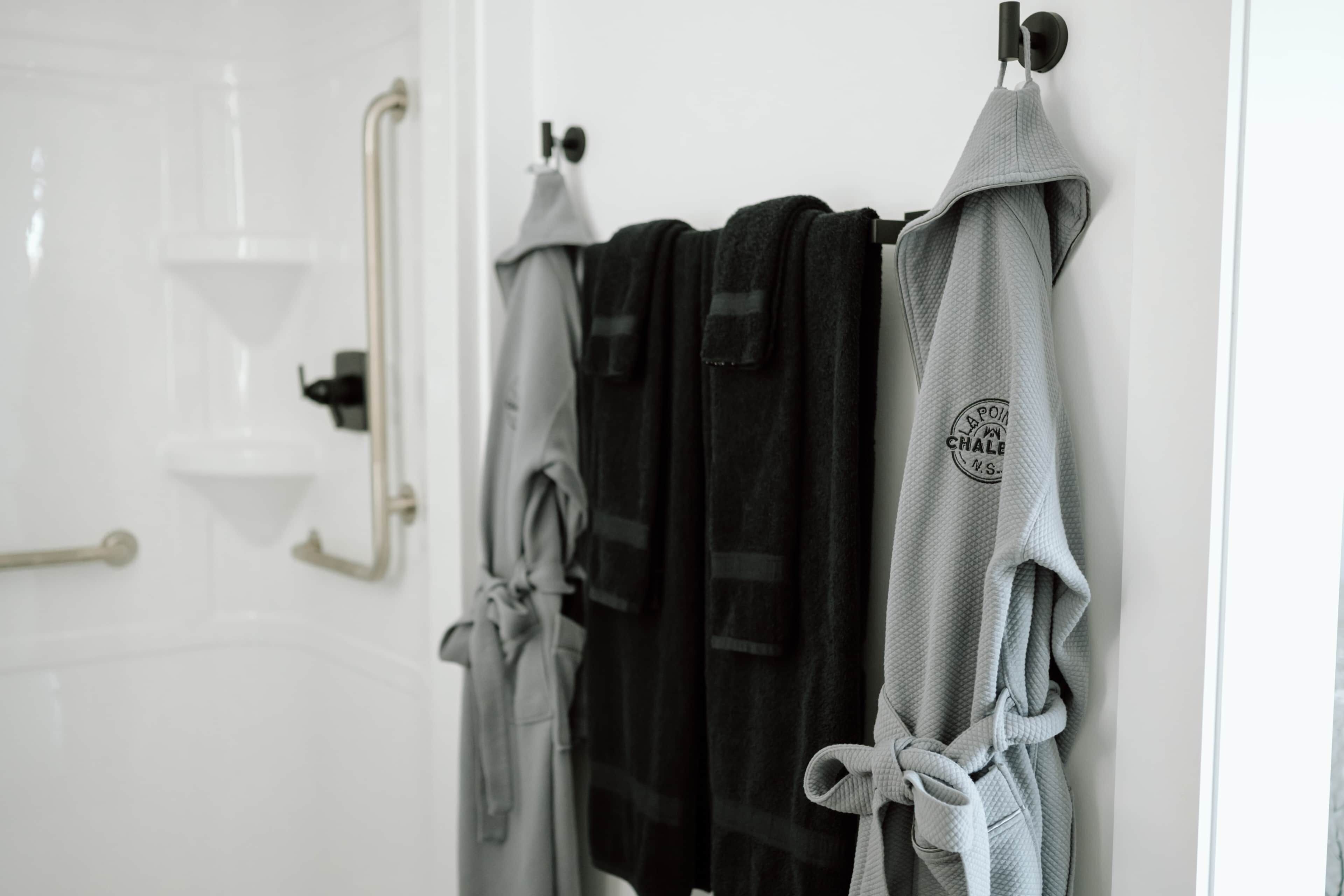 Hair dryer, towels