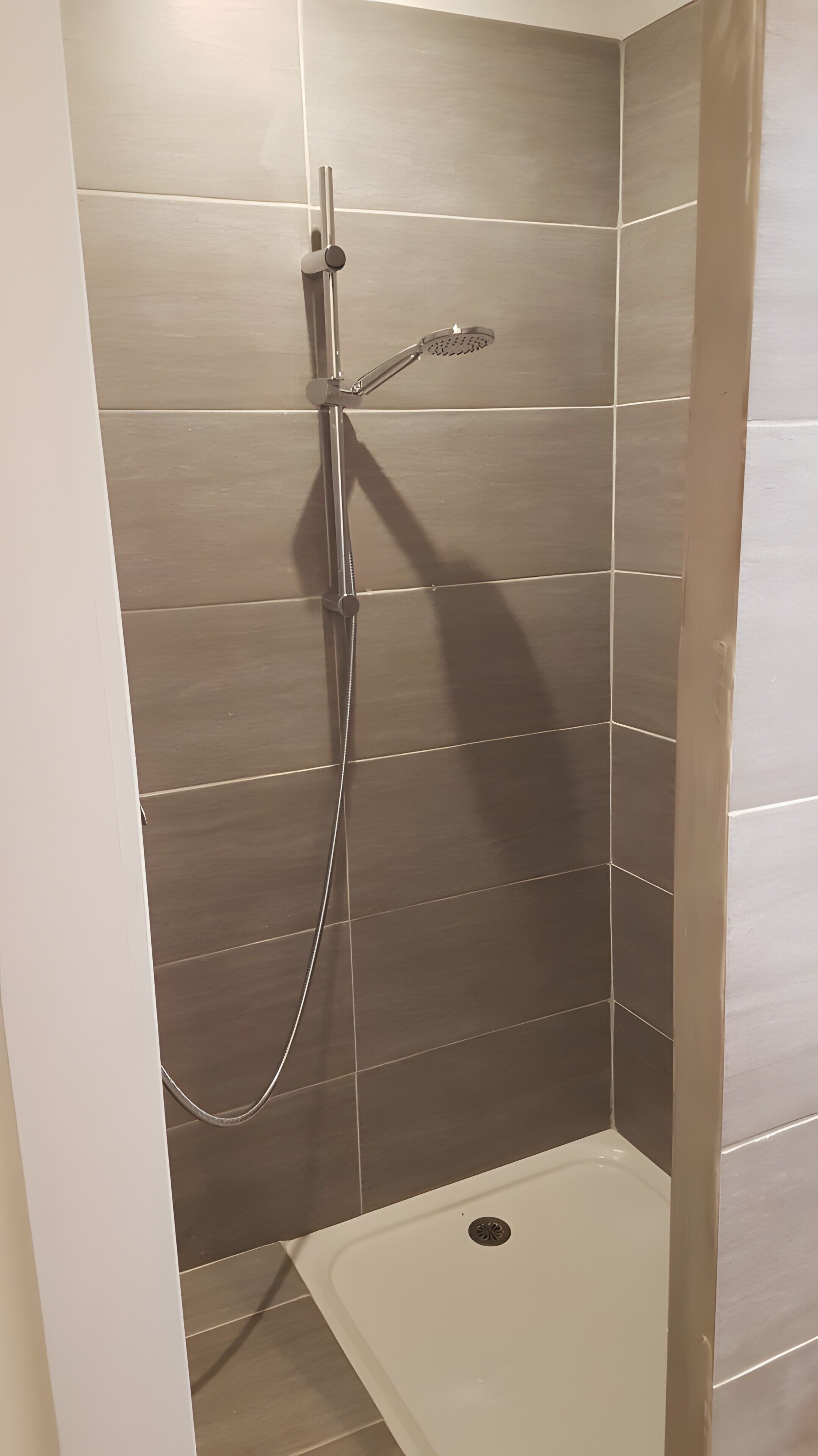 Shower, hair dryer