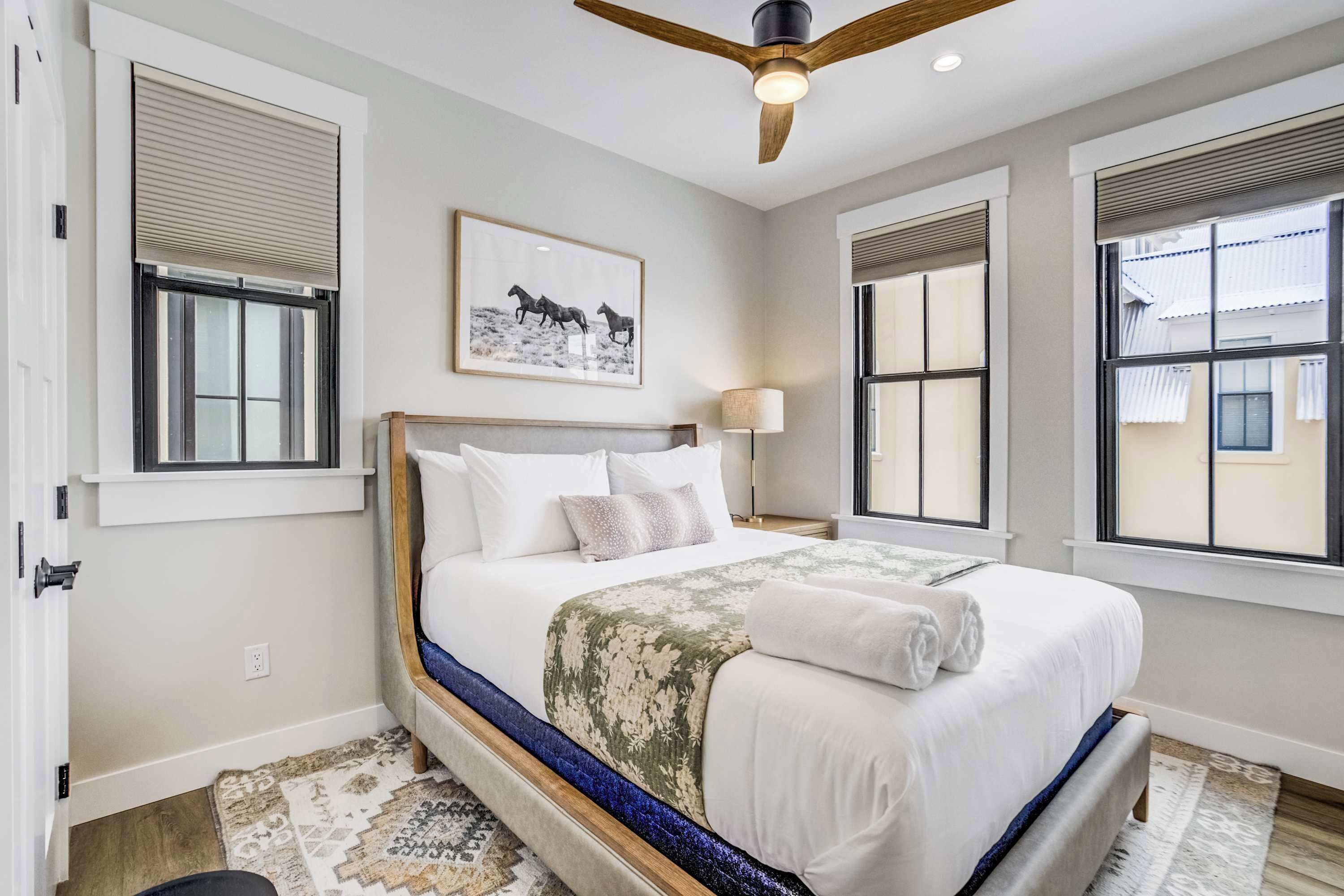 2 bedrooms, iron/ironing board, travel crib, WiFi