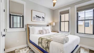 2 bedrooms, iron/ironing board, travel crib, WiFi