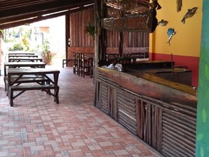 Outdoor dining - Pousada Taba de Canes (Canavieiras)